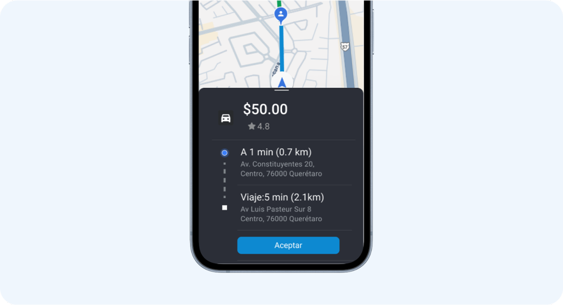 QroTaxi driver showcase